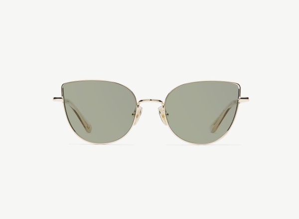 Front view of a pair of eyeglasses called the Charm in Gold