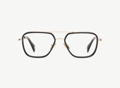 A pair of eyeglasses called the Commander in Black colour