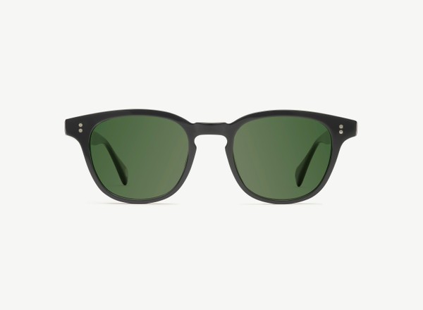 Front view of a pair of eyeglasses called the Believer in Black