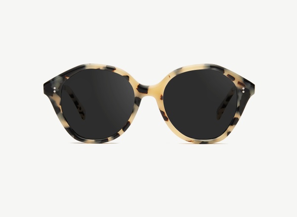 Front view of a pair of eyeglasses called the Angel in Diorite