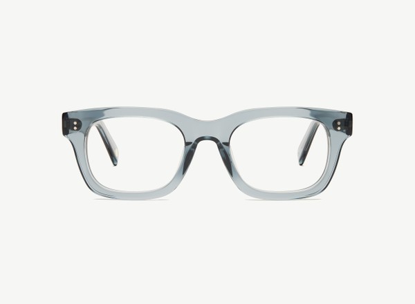 Front view of a pair of eyeglasses called the Partner in Denim