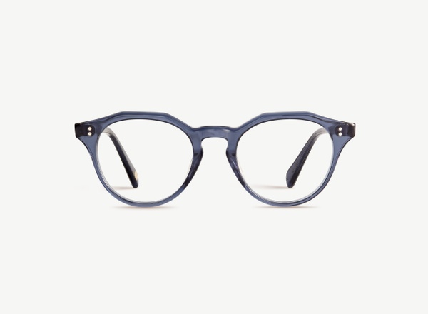 Front view of a pair of eyeglasses called the Maestro in Midnight