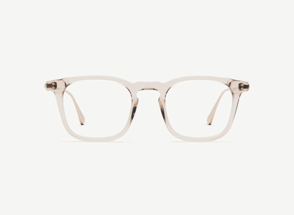 Front view of a pair of eyeglasses called the Engineer in Nude