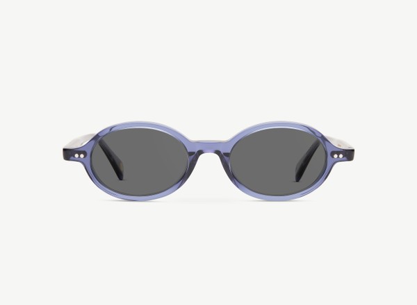 Front view of a pair of eyeglasses called the Archivist in Midnight