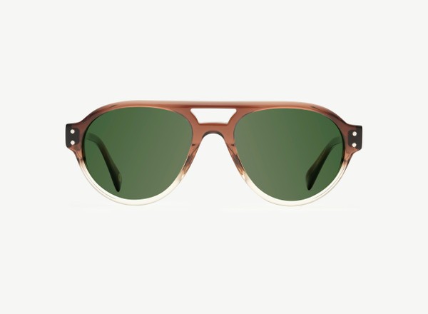 Front view of a pair of eyeglasses called the Sailor in Coconut