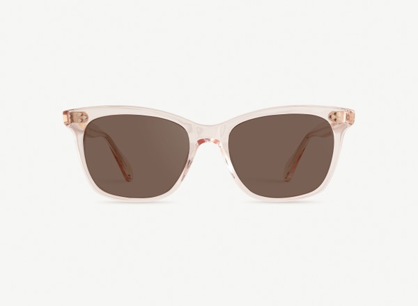 Front view of a pair of eyeglasses called the Model in Soda