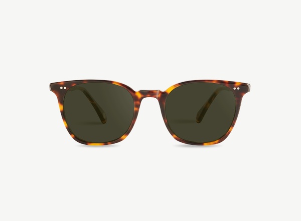 Front view of a pair of eyeglasses called the Pro in Tortoise