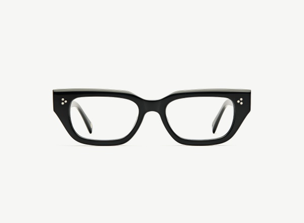 Front view of a pair of eyeglasses called the Publicist in Black
