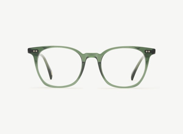 Front view of a pair of eyeglasses called the Pro in Jade