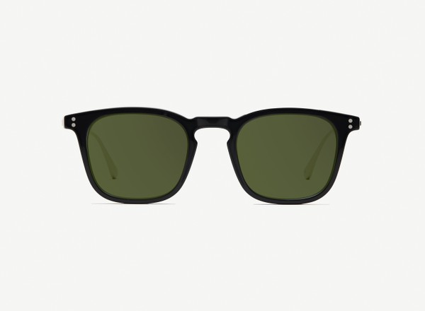 Front view of a pair of eyeglasses called the Engineer in Black