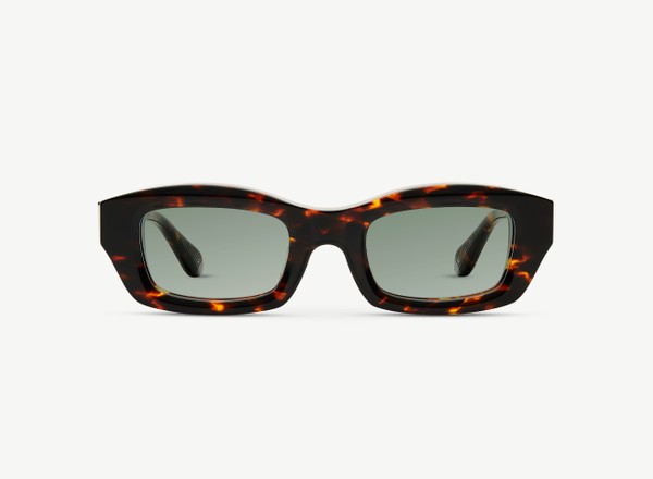 Front view of a pair of eyeglasses called the Enzo in Casablanca