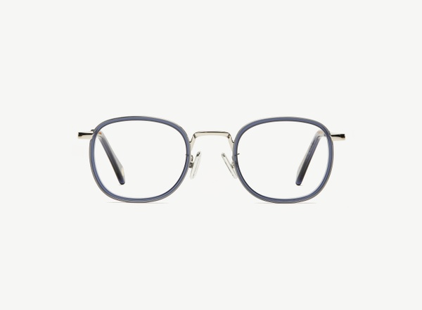 Front view of a pair of eyeglasses called the Diplomat in Midnight
