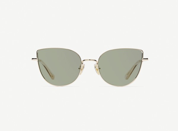 Front view of a pair of eyeglasses called the Charm in Gold