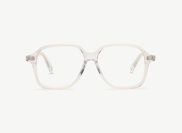 Front view of a pair of eyeglasses called the Legend in Crystal