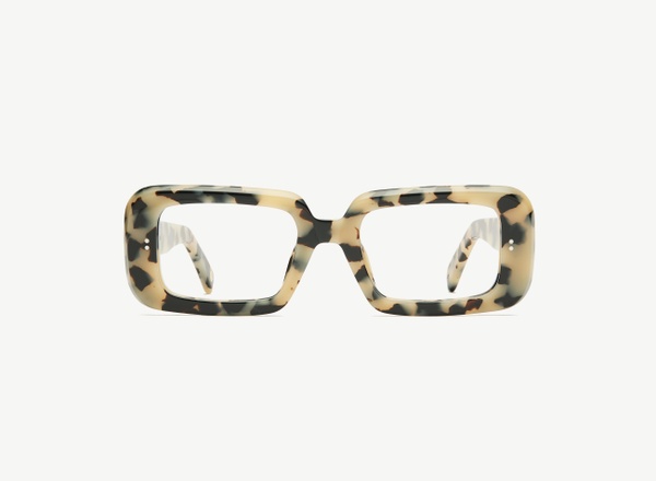 Front view of a pair of eyeglasses called the Boss in Diorite