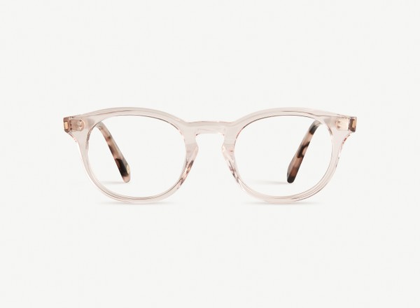 Front view of a pair of eyeglasses called the Artist in Rose