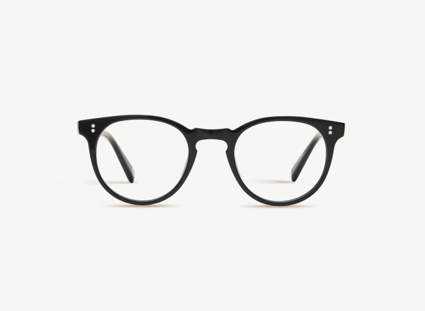 Front view of a pair of eyeglasses called the Parisian in Black