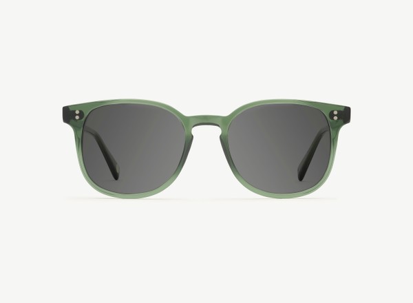 Front view of a pair of eyeglasses called the Superhero in Jade