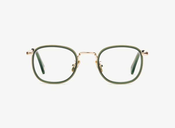 Front view of a pair of eyeglasses called the Diplomat in Jade