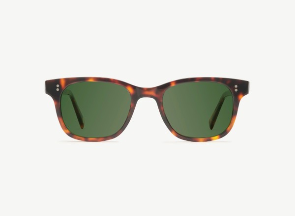Front view of a pair of eyeglasses called the Creator in Tortoise