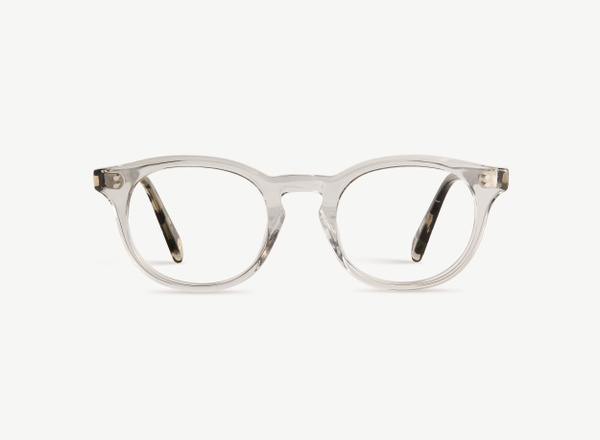 Front view of a pair of eyeglasses called the Artist in Frost