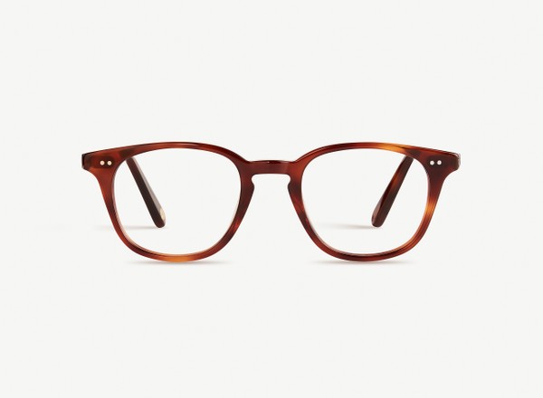 Front view of a pair of eyeglasses called the Samaritan in Havana