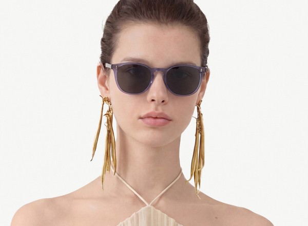 Front view of a pair of eyeglasses called the Pal in Midnight