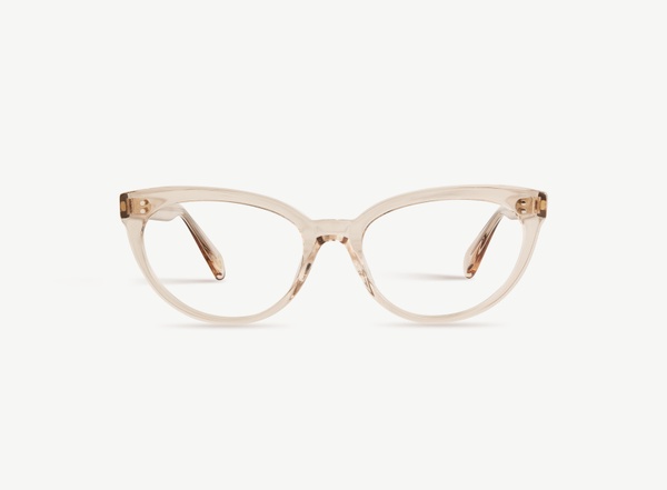 Front view of a pair of eyeglasses called the Idol in Nude