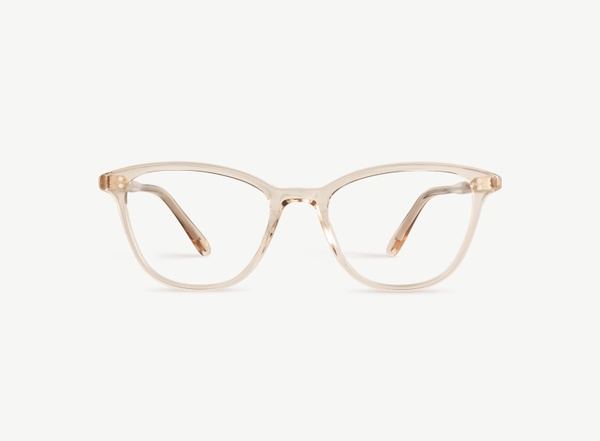 Front view of a pair of eyeglasses called the Dancer in Nude