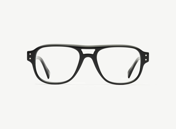 Front view of a pair of eyeglasses called the Submariner in Black