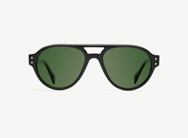 Front view of a pair of eyeglasses called the Sailor in Black