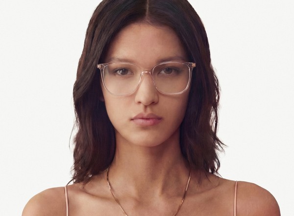 Front view of a pair of eyeglasses called the Fiance in Soda