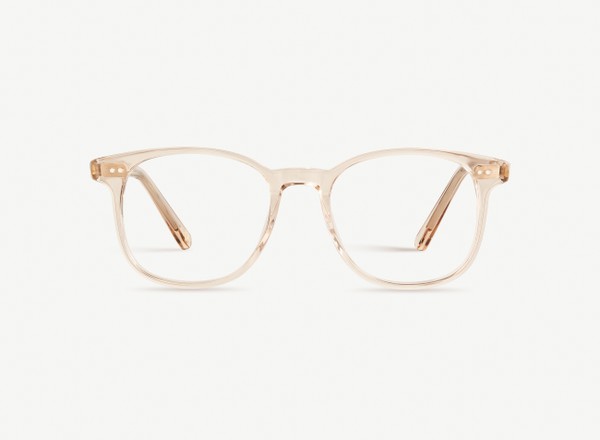 Front view of a pair of eyeglasses called the Wonder in Nude