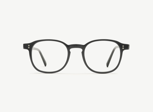 Front view of a pair of eyeglasses called the Idealist in Black