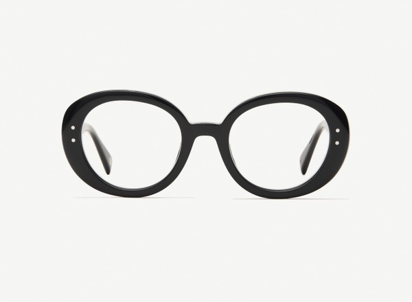Front view of a pair of eyeglasses called the Collector in Black