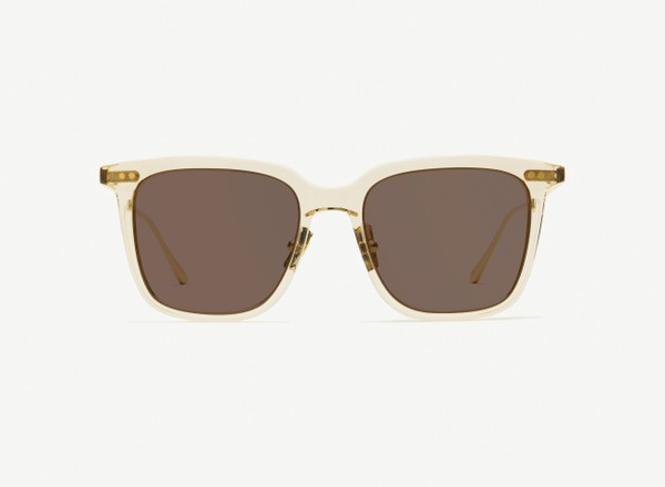 Front view of a pair of eyeglasses called the Manager in Nude