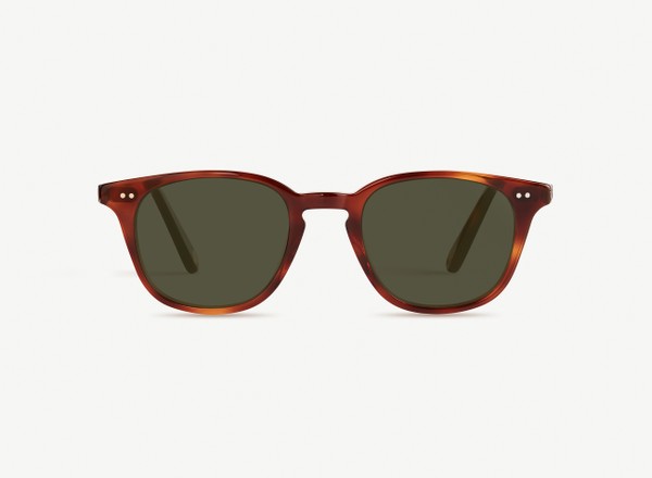 Front view of a pair of eyeglasses called the Samaritan in Havana