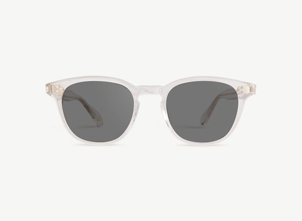 Front view of a pair of eyeglasses called the Believer in Crystal