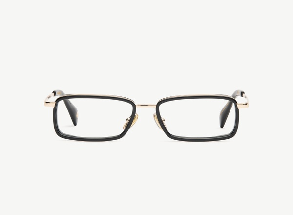 Front view of a pair of eyeglasses called the Pulse in Black