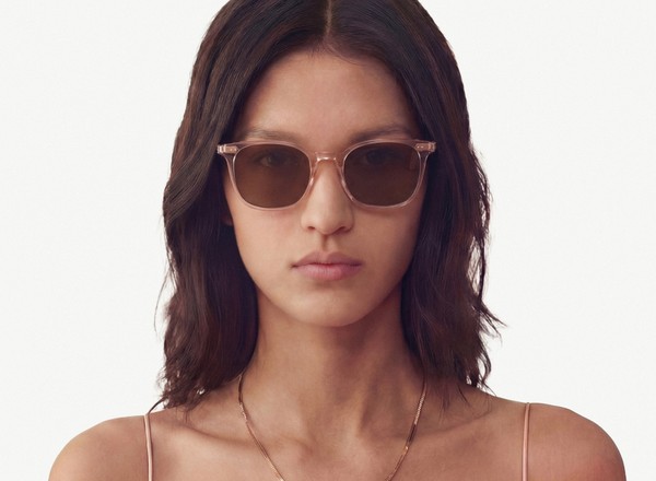 Front view of a pair of eyeglasses called the Pro in Soda