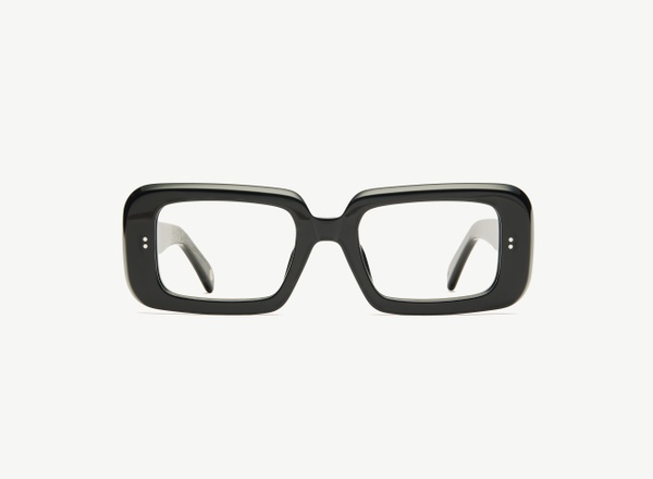 Front view of a pair of eyeglasses called the Boss in Black