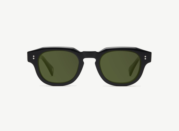 Front view of a pair of eyeglasses called the Cosmonaut in Black