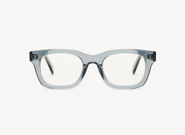 Front view of a pair of eyeglasses called the Partner in Denim