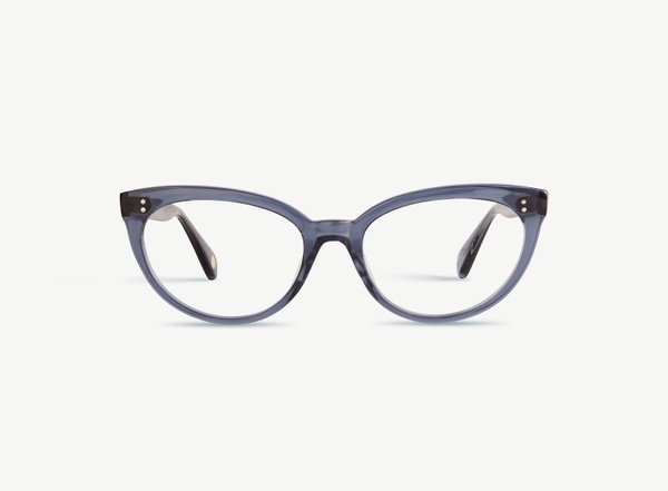 Front view of a pair of eyeglasses called the Idol in Midnight