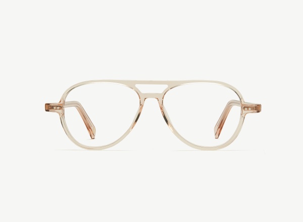 Front view of a pair of eyeglasses called the Radical in Nude