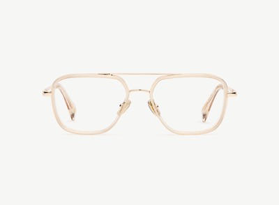 A pair of eyeglasses called the Commander in Nude colour