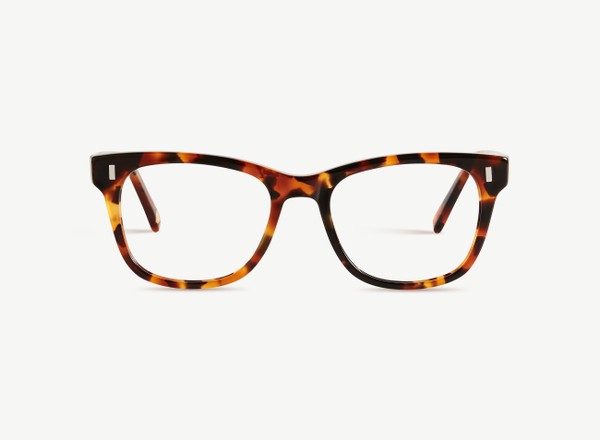 Front view of a pair of eyeglasses called the Actor in Topaz