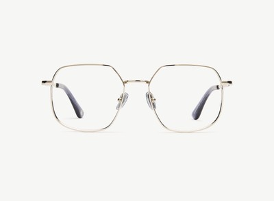 A pair of eyeglasses called the Maestra in Silver colour