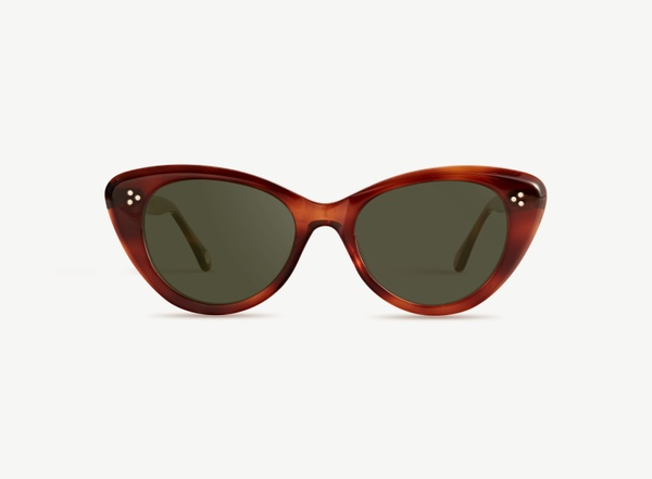 Front view of a pair of eyeglasses called the Icon in Havana