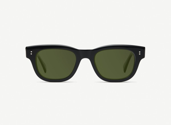 Front view of a pair of eyeglasses called the Navigator in Black